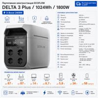 Портативная электростанция EcoFlow DELTA 3 Plus (1024 Втч) в Харцызске