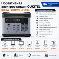 Портативная электростанция Oukitel P2001E PRO 3200W / 2048Wh LiFePO4 в Харцызске